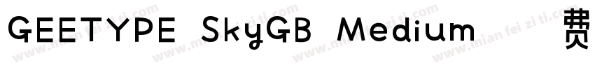 GEETYPE SkyGB Medium字体转换